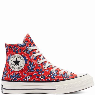 Férfi Converse Culture Prints Chuck 70 Magasszárú Cipő CO2049317 Piros/Bézs